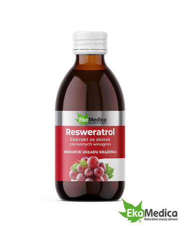EkaMedica Resweratrol suplement diety w formie płynnej 250 ml 
